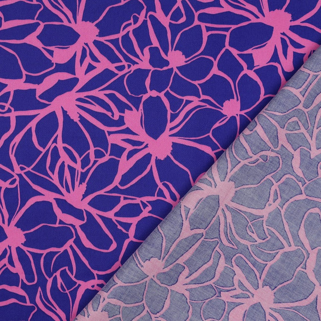 Cotton Satin - Magnolia Royal Blue