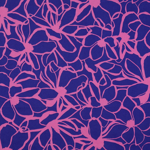 Cotton Satin - Magnolia Royal Blue