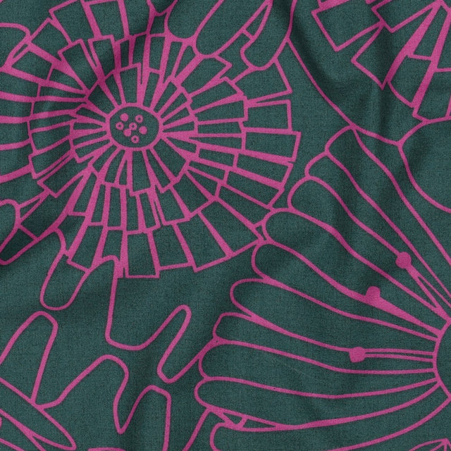 Fine Cotton Poplin -  Eden Dark Green