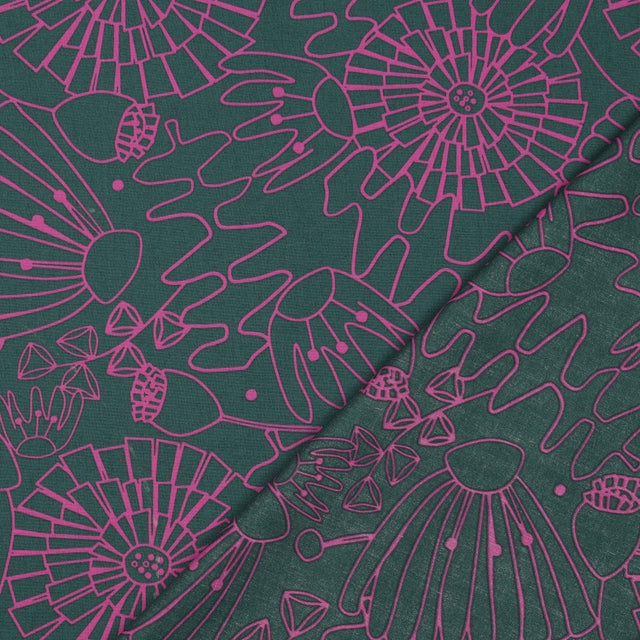 Fine Cotton Poplin -  Eden Dark Green