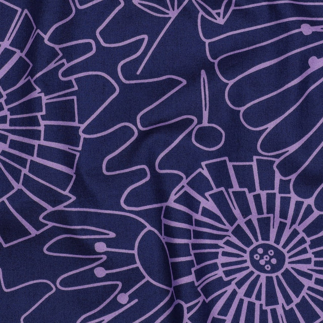 Fine Cotton Poplin -  Eden Navy