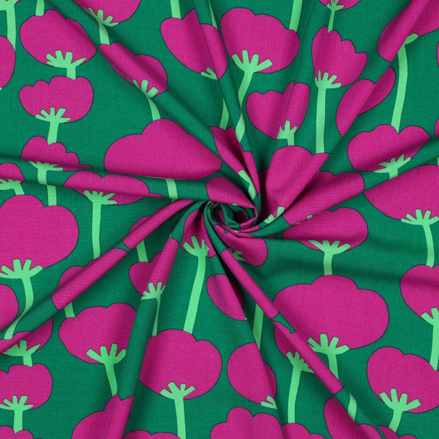 ECOVERO™ Viscose -  Poppies Green