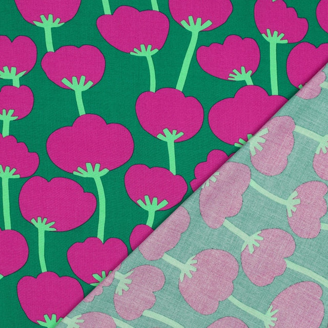 ECOVERO™ Viscose -  Poppies Green
