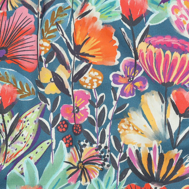 Fine Cotton Poplin - Teal Greenhouse