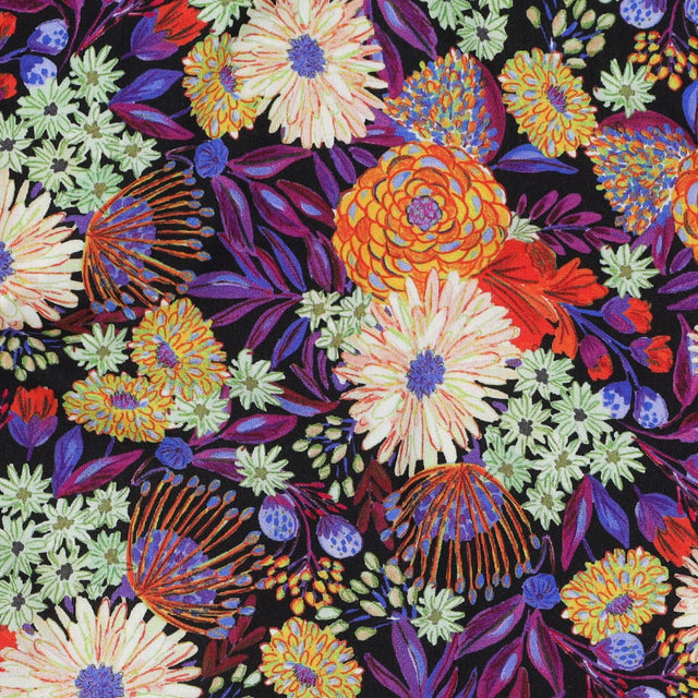 ECOVERO™ Viscose - Midnight Bouquet