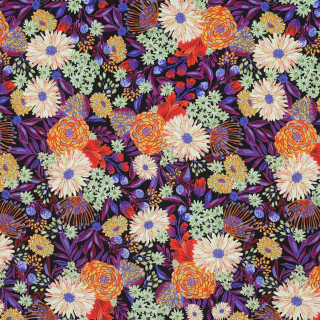 ECOVERO™ Viscose - Midnight Bouquet