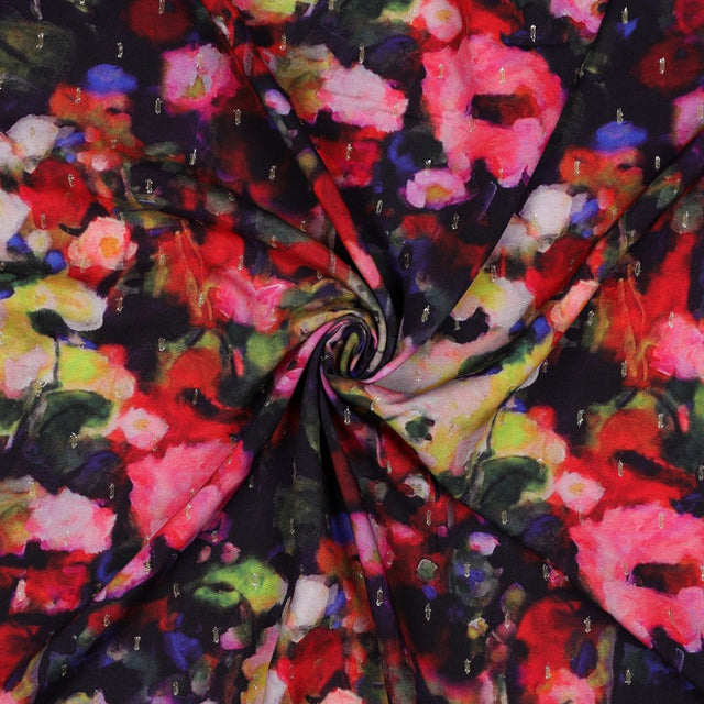 Viscose Lurex - Moody Floral