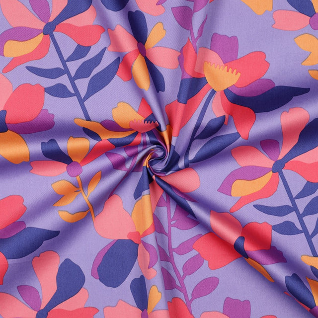 Cotton Satin - Cloverdale Blue