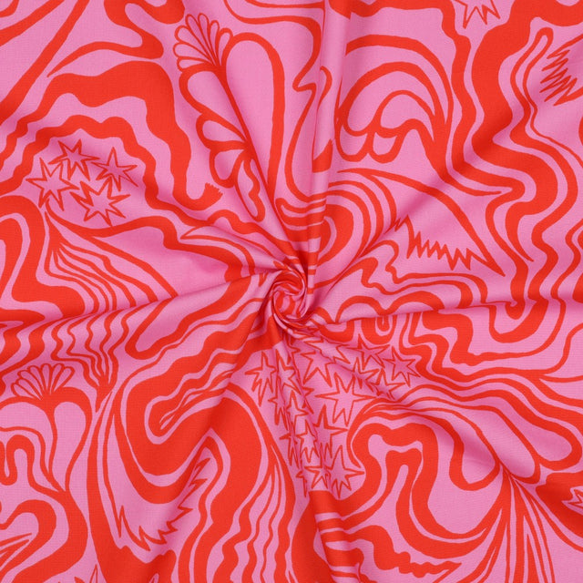 Fine Cotton Poplin - Wanderer Ruby