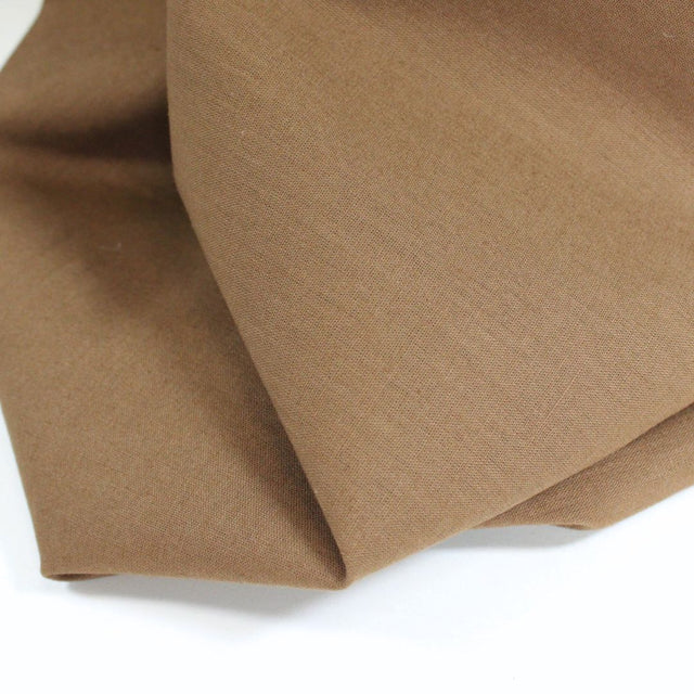 0.4m Remnant - Sorona® Linen Blend - Khaki Brown