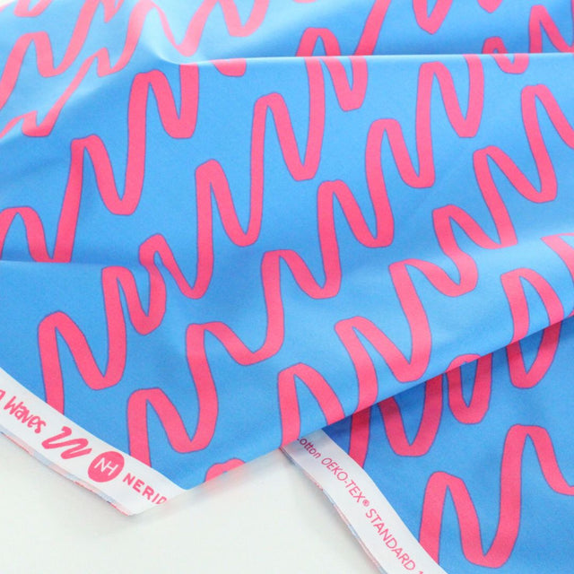 Fine Cotton Poplin -  Making Waves Blue