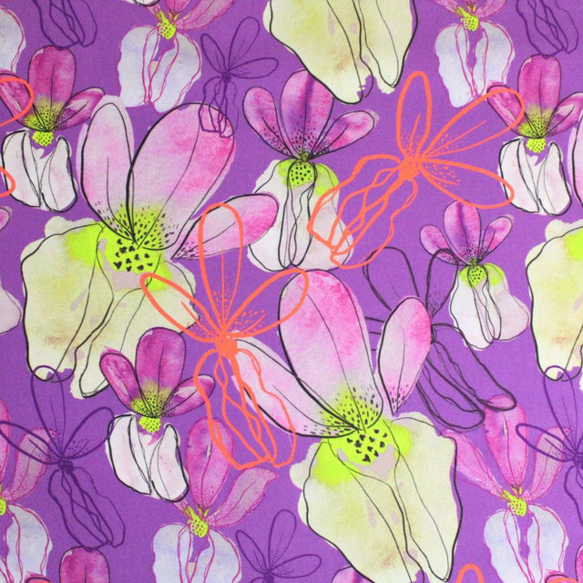 ECOVERO™ Viscose -  Mr Beardy Purple