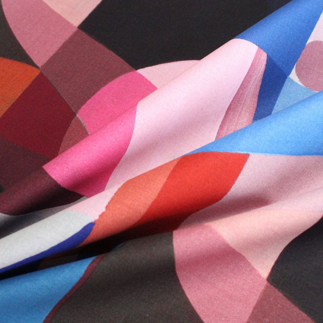 Cotton Voile -  Midnight Summer Swim Blue