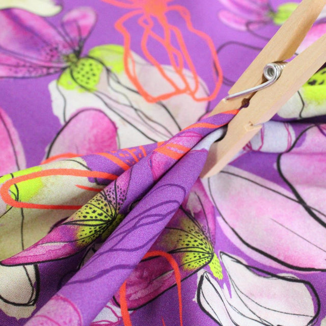 ECOVERO™ Viscose -  Mr Beardy Purple