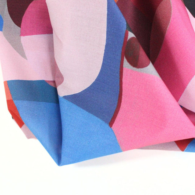 Cotton Voile -  Midnight Summer Swim Blue