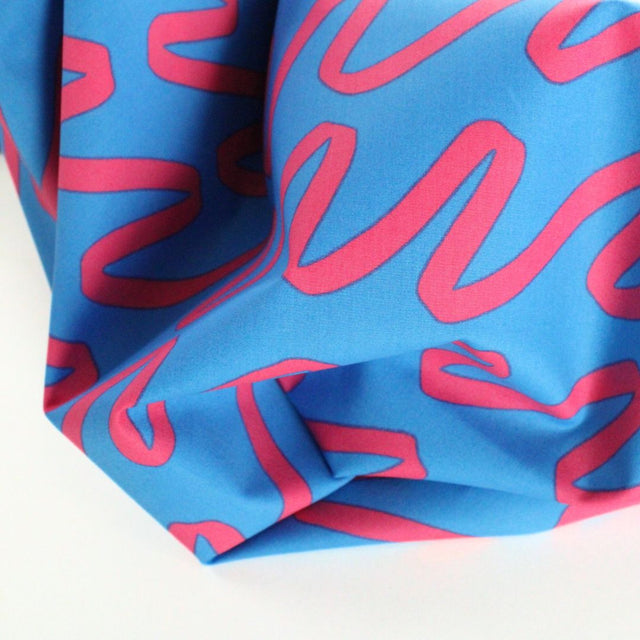 Fine Cotton Poplin -  Making Waves Blue
