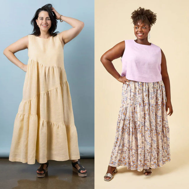 Closet Core Azure Dress, Top & Skirt