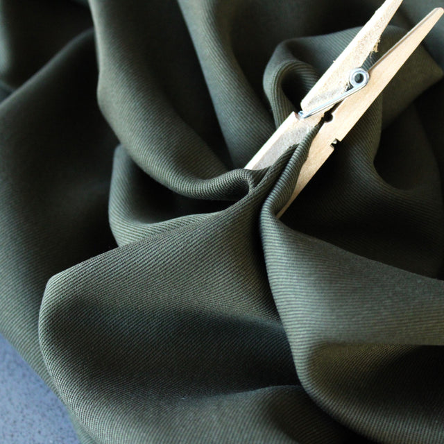 TENCEL™ Lyocell Smooth Drape Twill - Khaki