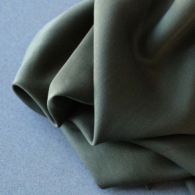 TENCEL™ Lyocell Smooth Drape Twill - Khaki