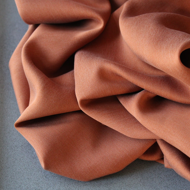 TENCEL™ Lyocell Smooth Drape Twill - Rust