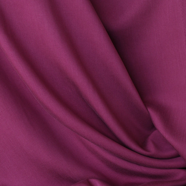 0.5m Remnant - TENCEL™ Lyocell Smooth Drape Twill - Cherry