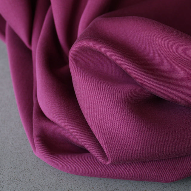 0.5m Remnant - TENCEL™ Lyocell Smooth Drape Twill - Cherry