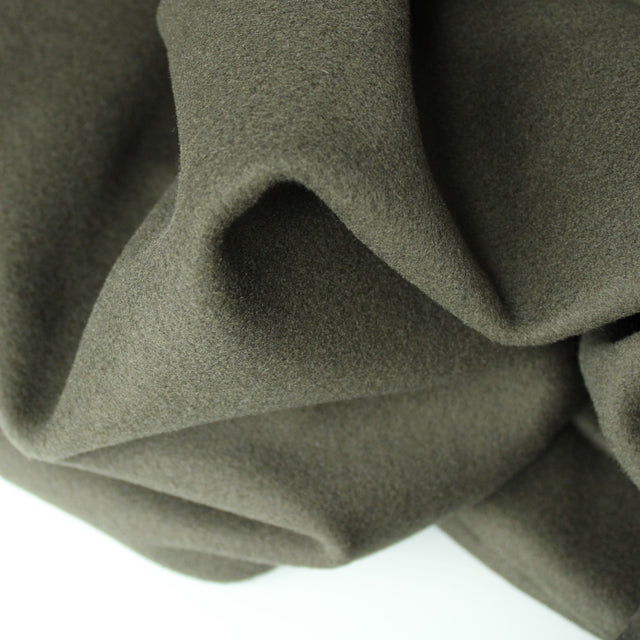Italian Deadstock Wool Coating - Olive