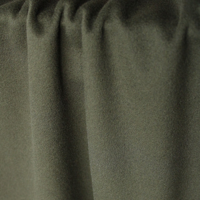 Italian Deadstock Wool Coating - Olive