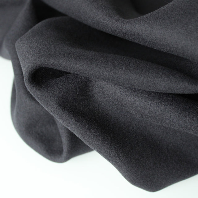 Italian Deadstock Wool Coating - Dark Navy