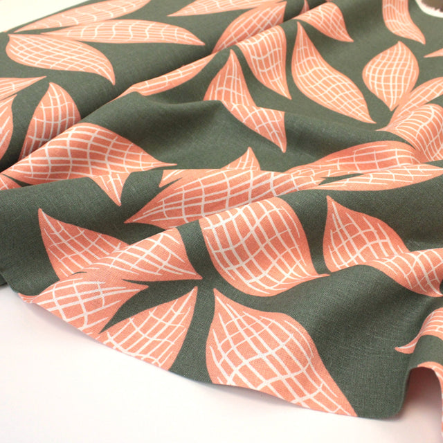 Washed Linen Viscose -  Pod Green
