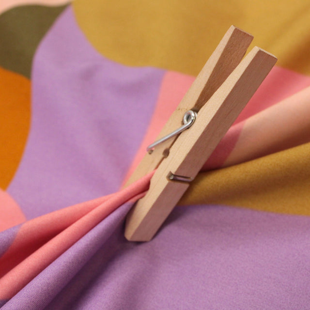Fine Cotton Poplin -  Multi Shapes Sand
