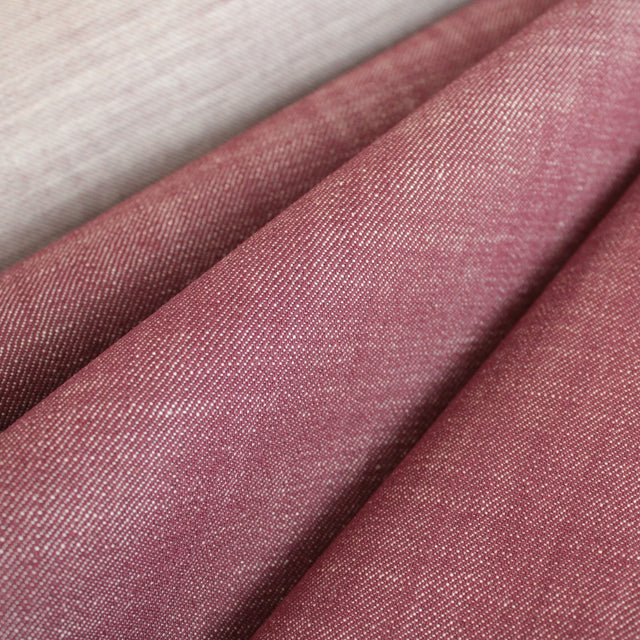0.6m Remnant - Cone Mills Extra Wide 9.5oz Raw Denim - Garnet