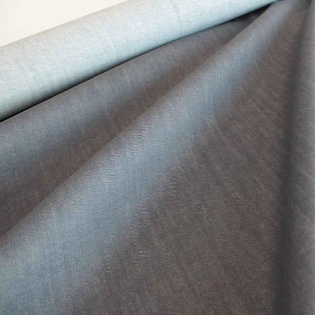 0.4m Remnant - Kurabo 11oz Stretch Raw Denim - Grey
