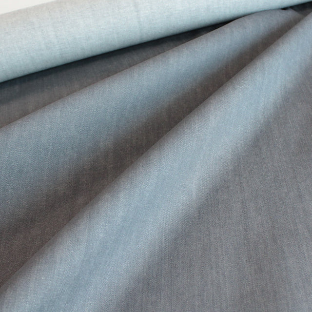 0.4m Remnant - Kurabo 11oz Stretch Raw Denim - Grey
