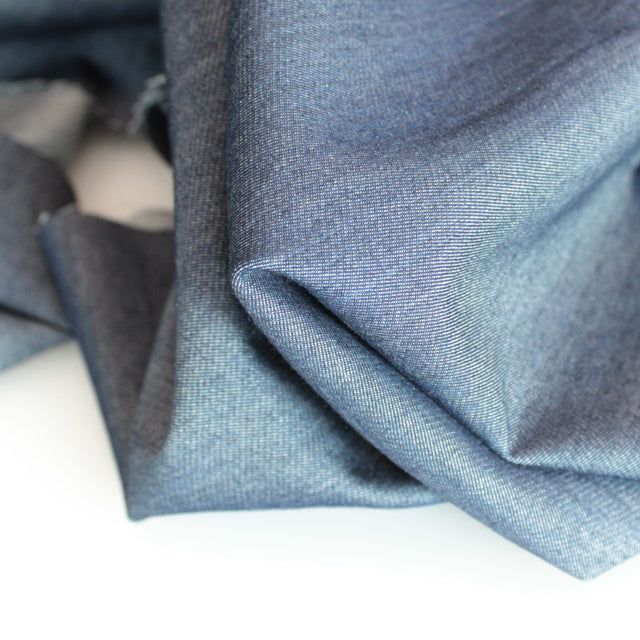 Nihon Menpu - 4.5oz Cotton Wool Blend Shirting - Indigo