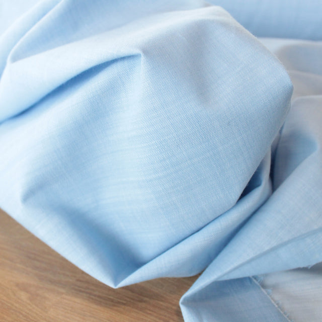 Nihon Menpu - 4.5oz Organic Cotton Shirting - Pale Indigo