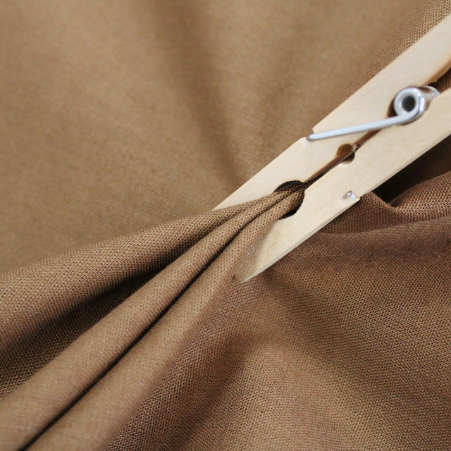 0.4m Remnant - Sorona® Linen Blend - Khaki Brown