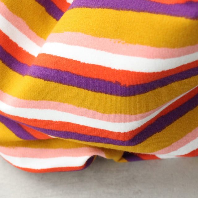 Retro Stripe Sweatshirting - Ochre