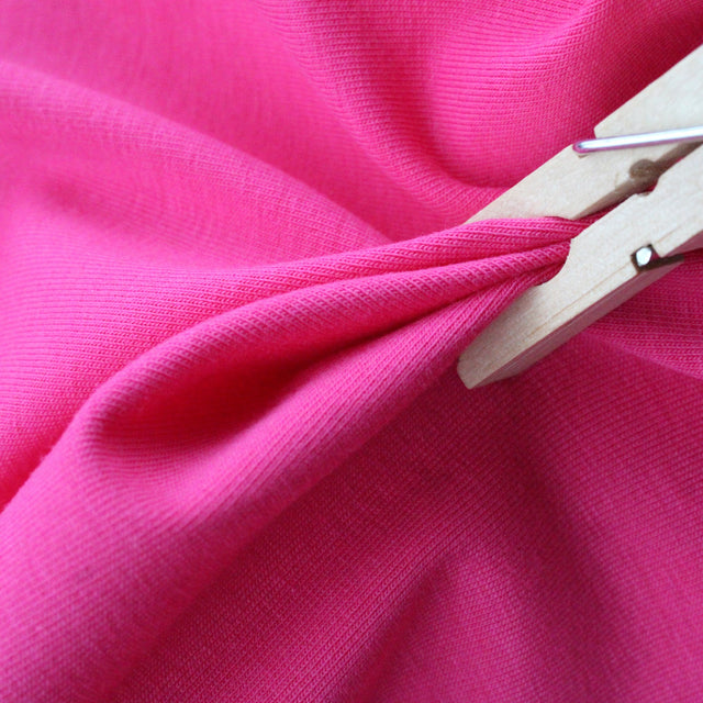 Organic Cotton Jersey - Fuchsia
