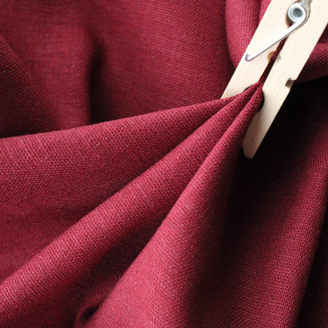 Linen Viscose Stretch - Bordeaux