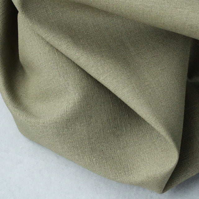 Linen Viscose Stretch - Moss Green