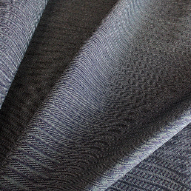 Artisan 3/8" Wide Herringbone Non-Stretch Denim - Dark Indigo