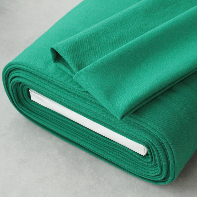 Organic Cotton Ribbing - Emerald