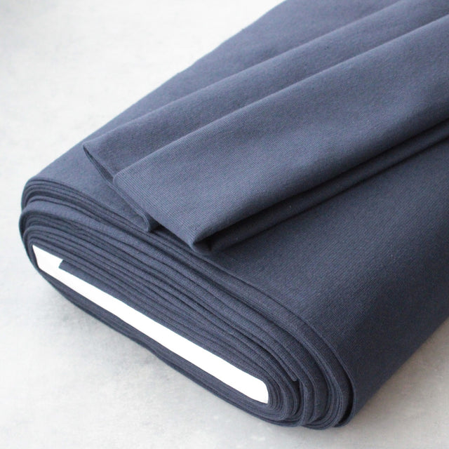 Organic Cotton Ribbing - Navy