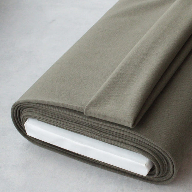 Organic Cotton Ribbing - Army Green