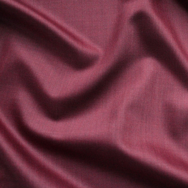Super 110 Italian Wool Suiting - Cranberry