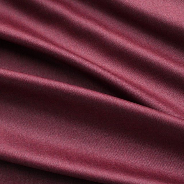 Super 110 Italian Wool Suiting - Cranberry