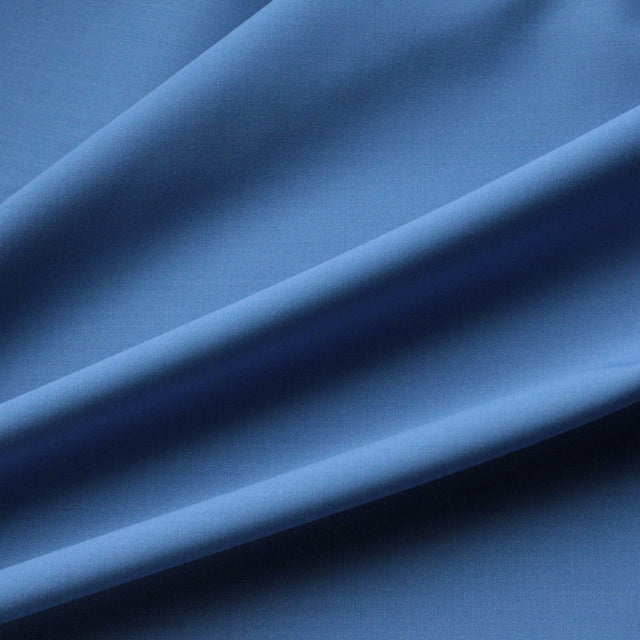 Italian Natural Stretch Pure Wool Suiting - Blue