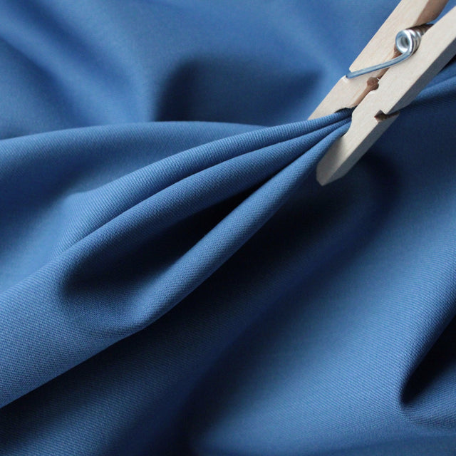 Italian Natural Stretch Pure Wool Suiting - Blue