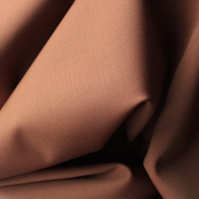Italian Natural Stretch Pure Wool Suiting - Copper